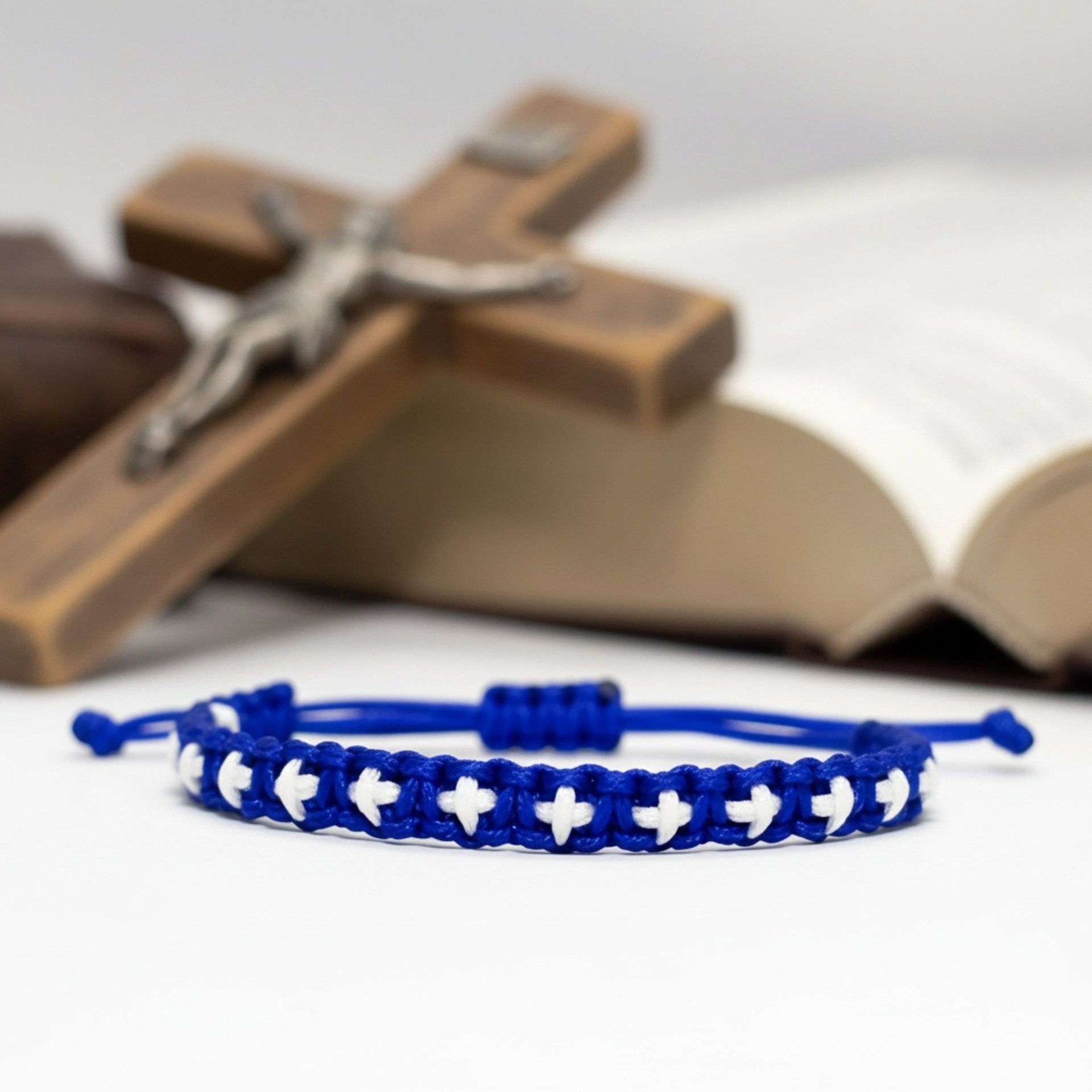 Ethnic Wear Men'S Fashion - New Adjustable Rope Woven Cross Bracelet