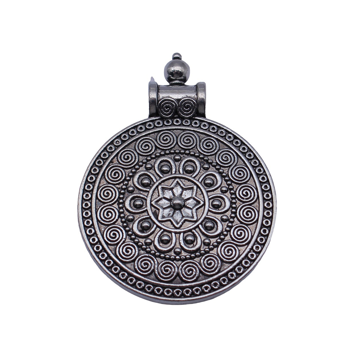 Boho Ethnic Mandala Pendant Fl - Ethnic Fashion Jewellery recension och pris