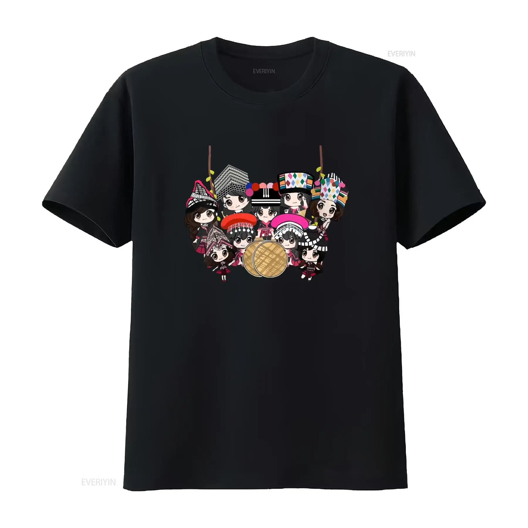 9 Hmong Girls Cartoon Print T  - Ethnic Wear Men'S Fashion recension och pris