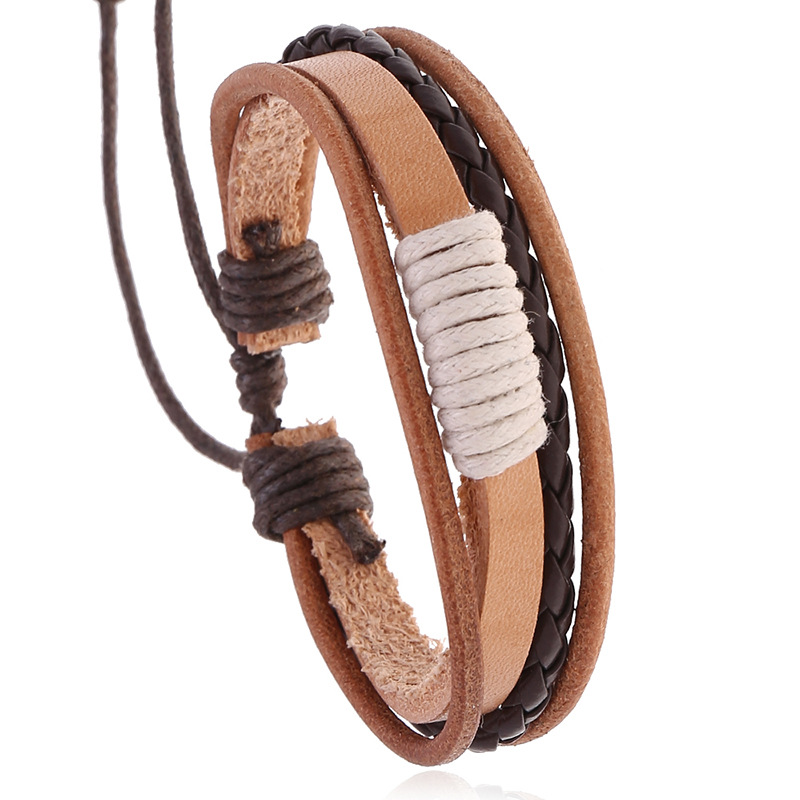 2025 Leather Bracelet Men Bang - Ethnic Fashion Pk recension och pris