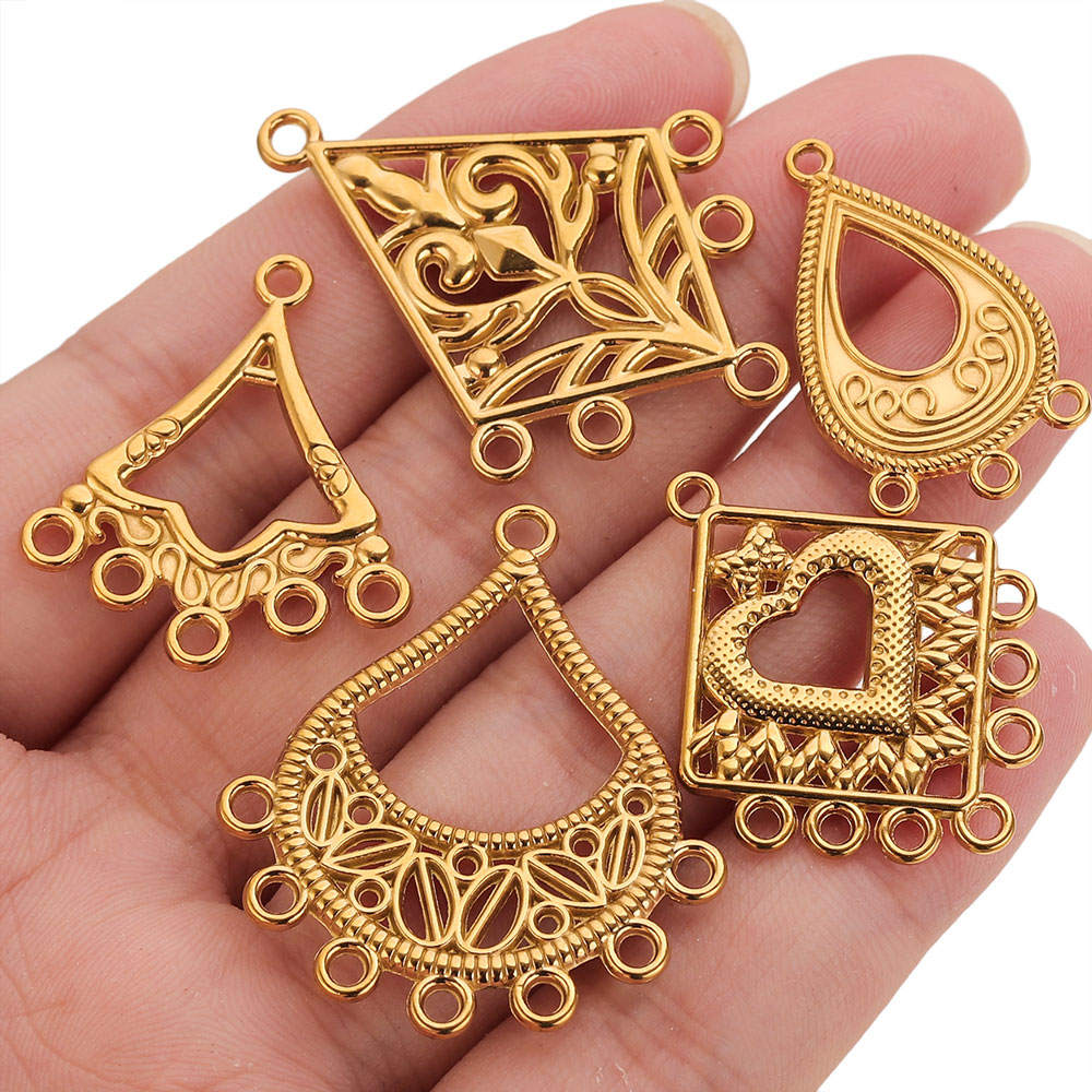 5pcs Stainless Steel Earring C - Ethnic Fashion Jewellery recension och pris