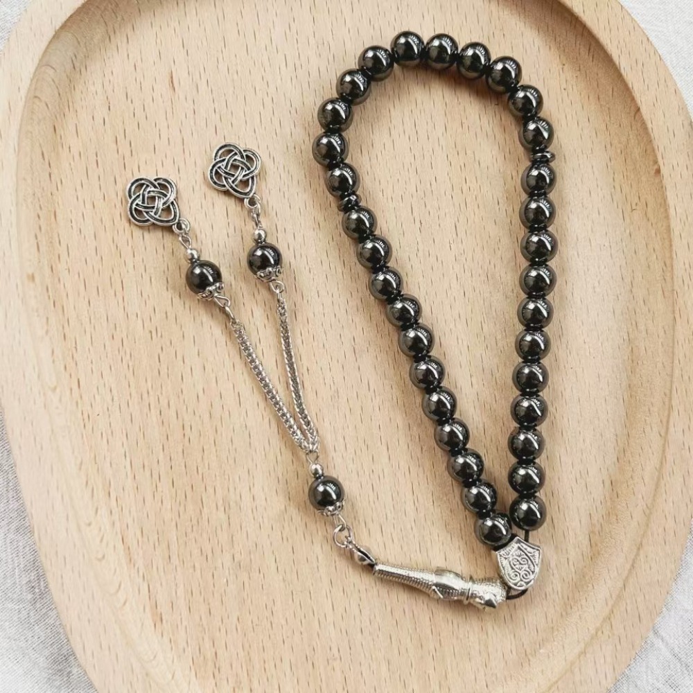 Muslim Obsidian Rosary Bead Br - Ethnic Wear Men'S Fashion recension och pris