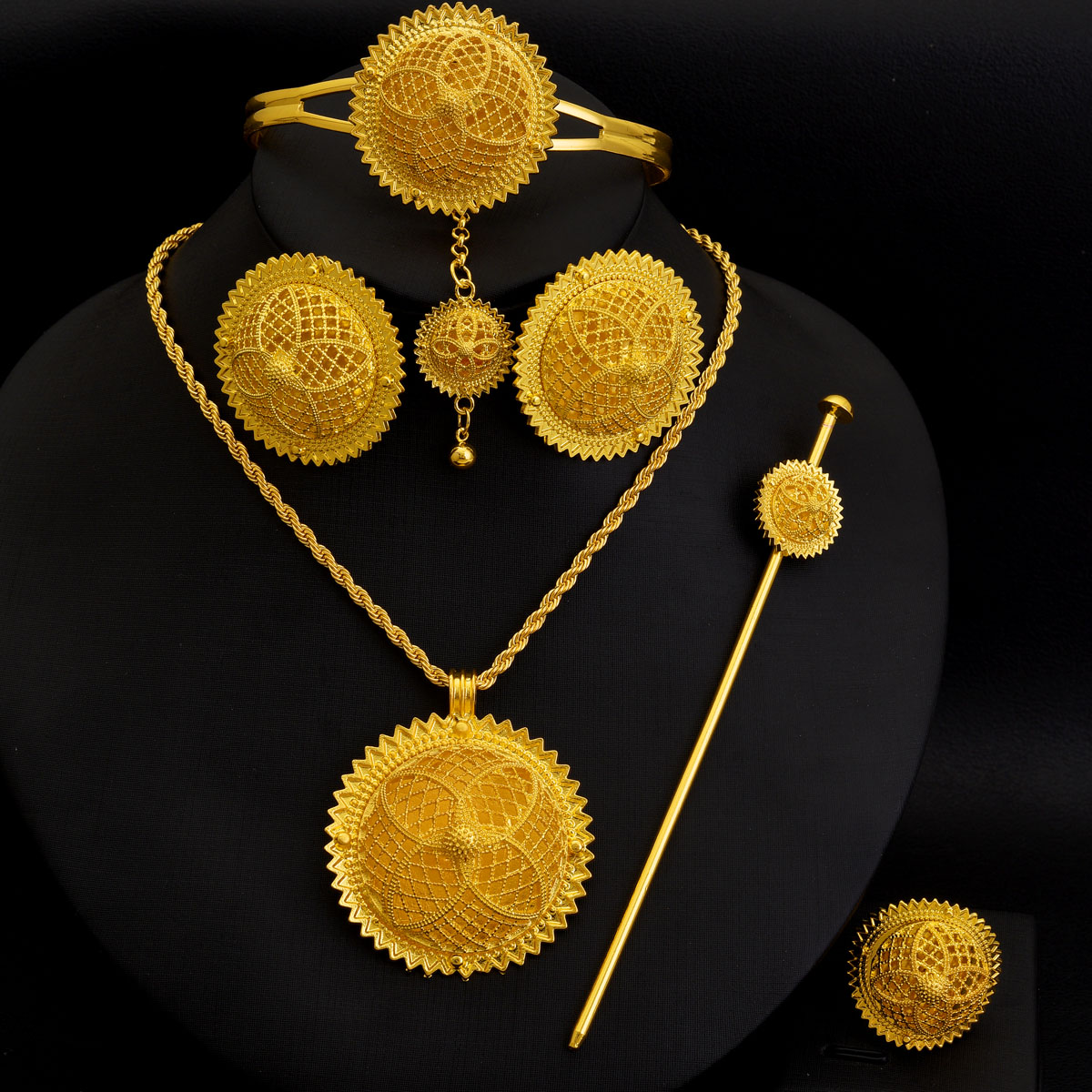 Africa Dubai Golden Color Jewe - Ethnic Fashion Dubai recension och pris