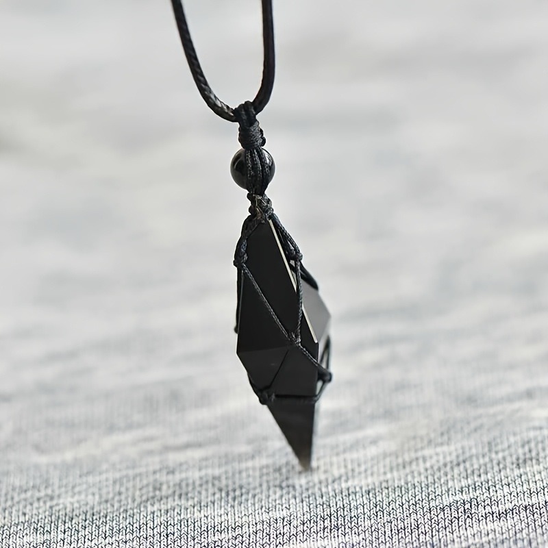 Black Obsidian Arrowhead Cryst - Ethnic Wear Men'S Fashion recension och pris