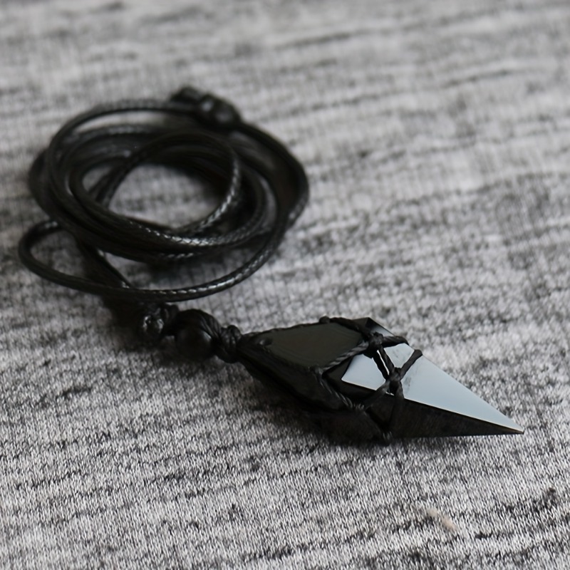 Black Obsidian Arrowhead Cryst - Ethnic Wear Men'S Fashion recension och pris