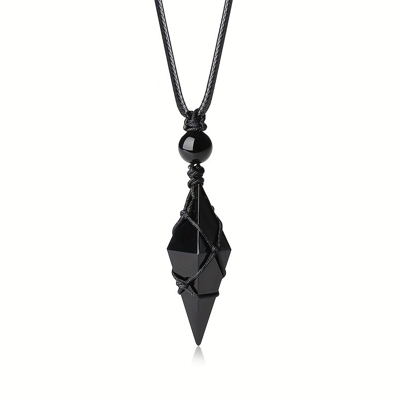 Black Obsidian Arrowhead Cryst - Ethnic Wear Men'S Fashion recension och pris