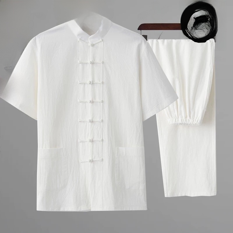 Summer Cotton Linen Youth Hanf - Ethnic Wear Men'S Fashion recension och pris