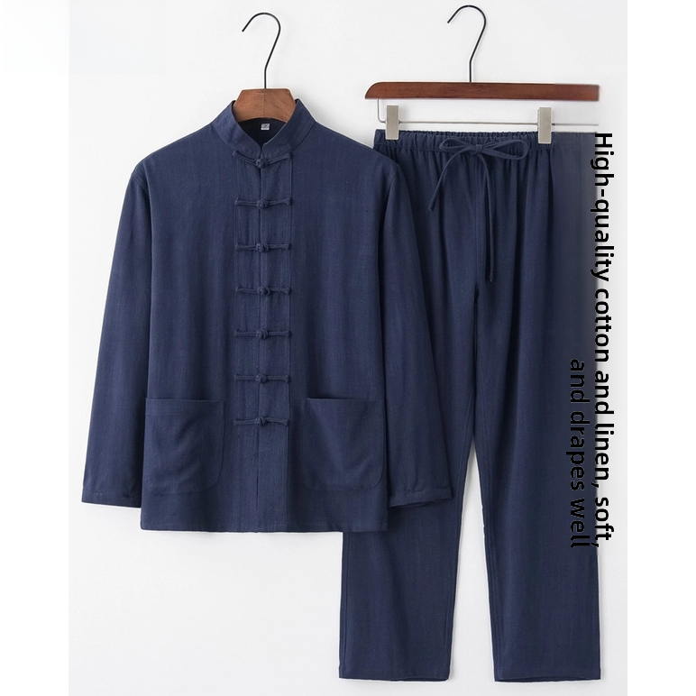 Summer Cotton Linen Youth Hanf - Ethnic Wear Men'S Fashion recension och pris