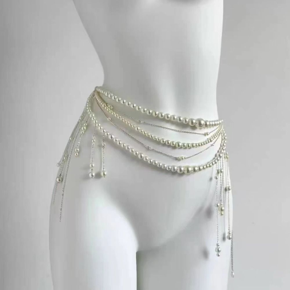 Fashion Elegant Pearl Waist Ch - Ethnic Fashion Jewellery recension och pris
